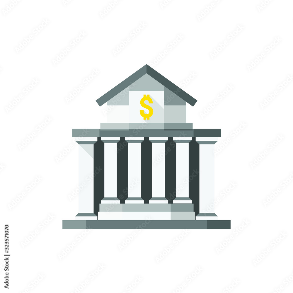 Bank isolated vector Bank isolated vector