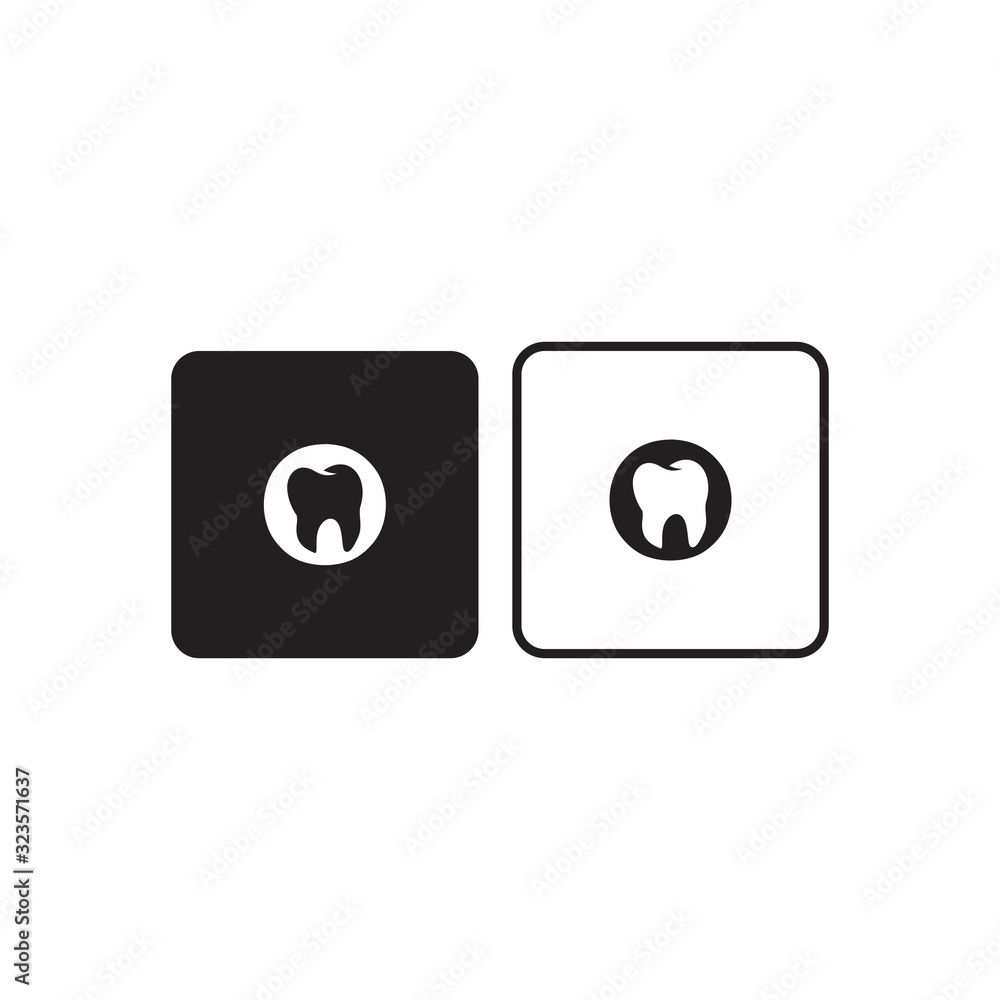tooth icon, dent icon tooth icon, dent icon