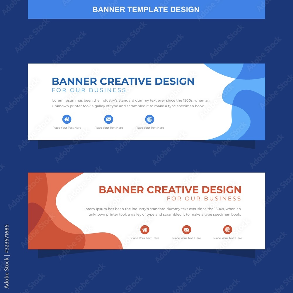 Banner Vector Template Background Modern Web Design Horizontal Banner Vector Template Background Modern Web Design Horizontal