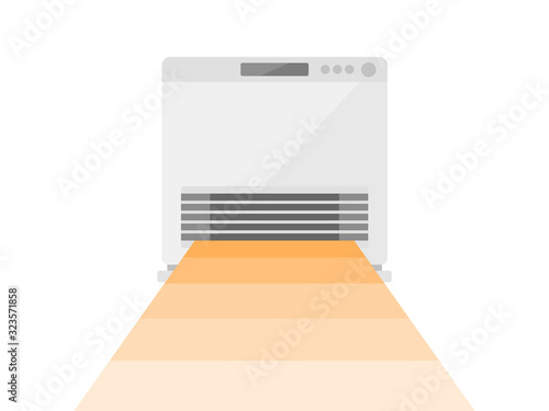 電気ヒーターのイラスト