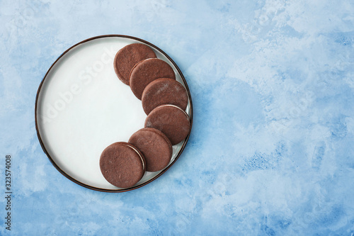 Chocolate sandwich cookies ...