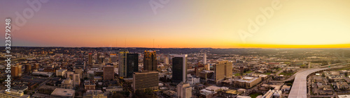 Sunset panorama Birmingham Alabama USA