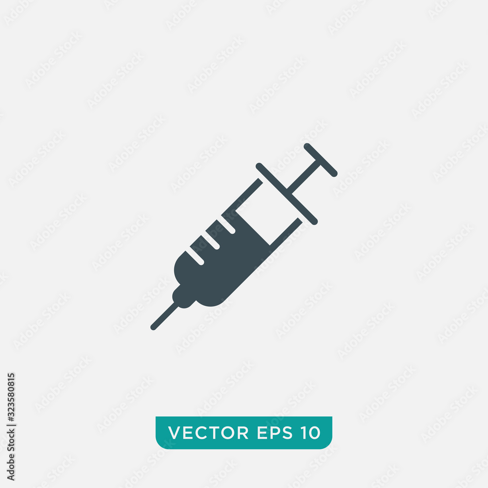 Syringe Icon Design, Vector EPS10 Syringe Icon Design, Vector EPS10