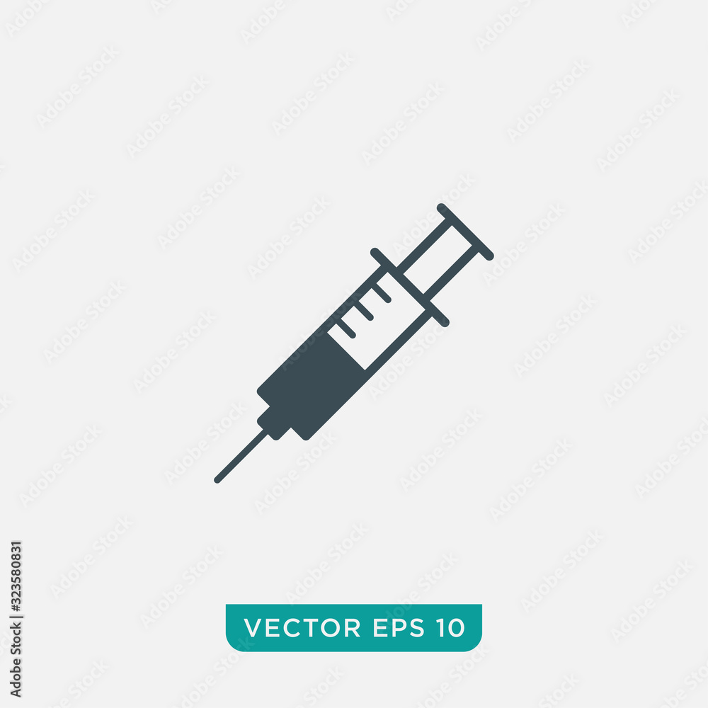 Syringe Icon Design, Vector EPS10 Syringe Icon Design, Vector EPS10
