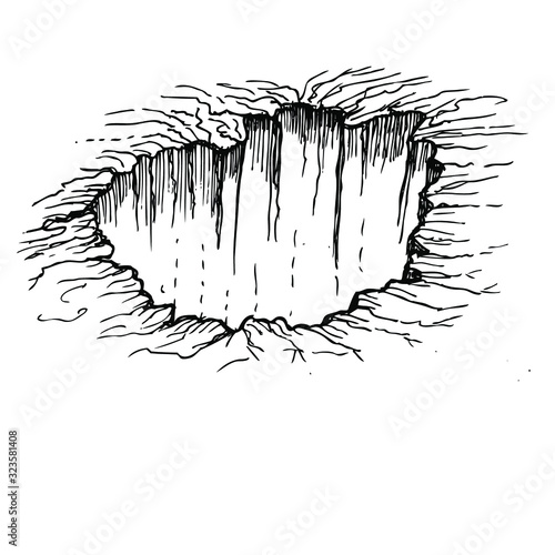 big hole in the earth