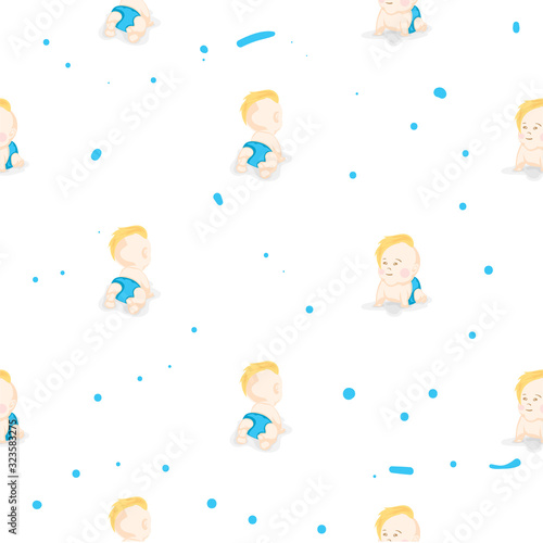 baby graphic pattern wallpaper object