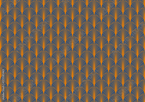Art deco pattern, vintage wallpaper pattern. Geometric decorative texture. Vintage art deco vector design background.