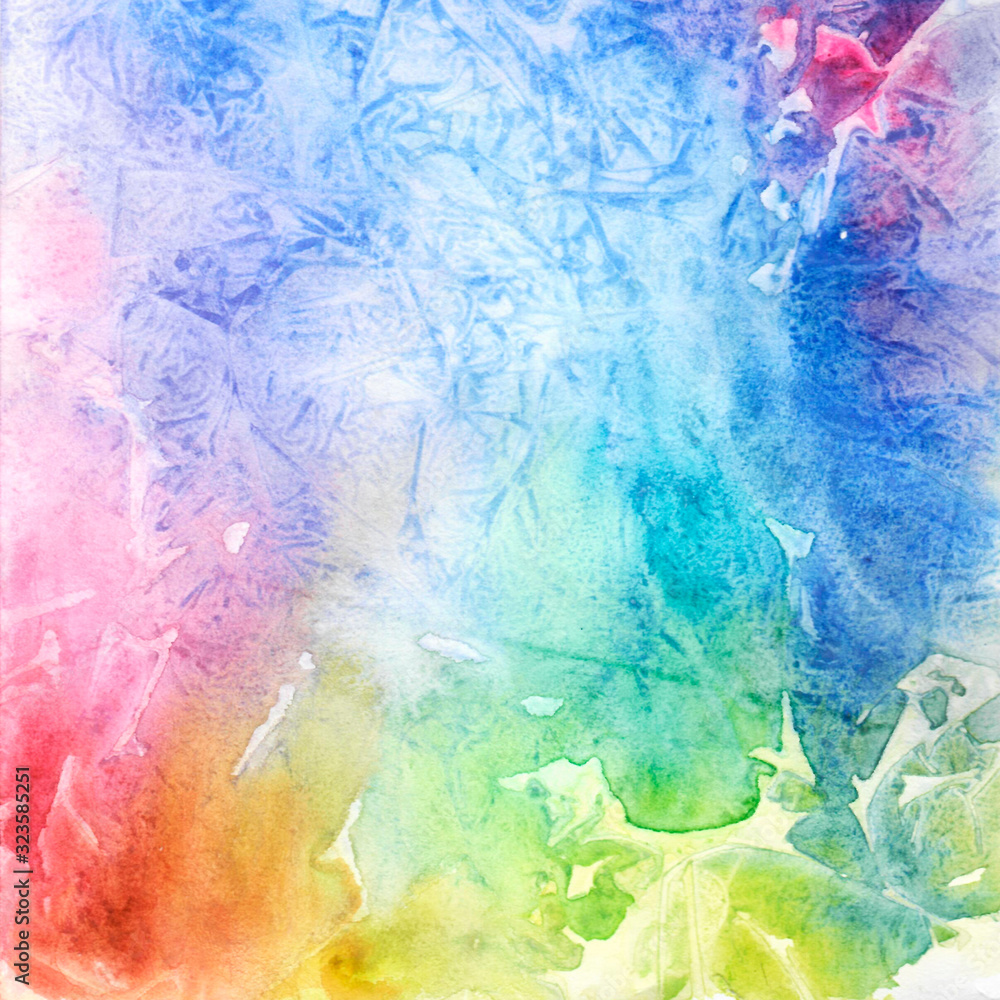 Abstract background, hand painted watercolor texture.