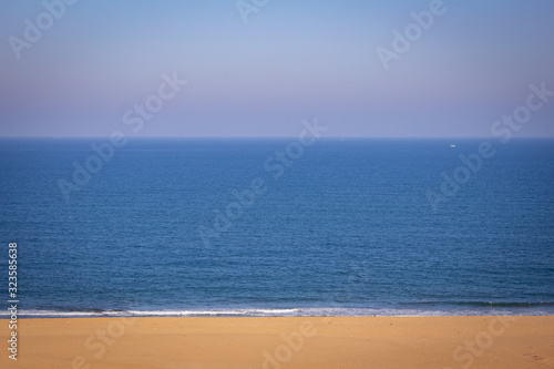 Slika na platnu Beautiful aerial view of Pulicat (also called as pazhaverkadu) beach from Pulicat lighthouse, Tamil Nadu, India
