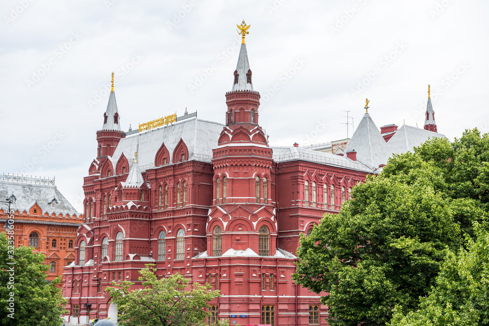 State of Historic Museum next to the Red Square and Manege Square in Moscow, Russia State of Historic Museum next to the Red Square and Manege Square in Moscow, Russia