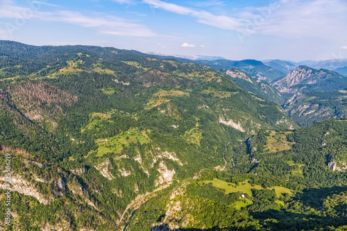 Moraca River canyon - aerial