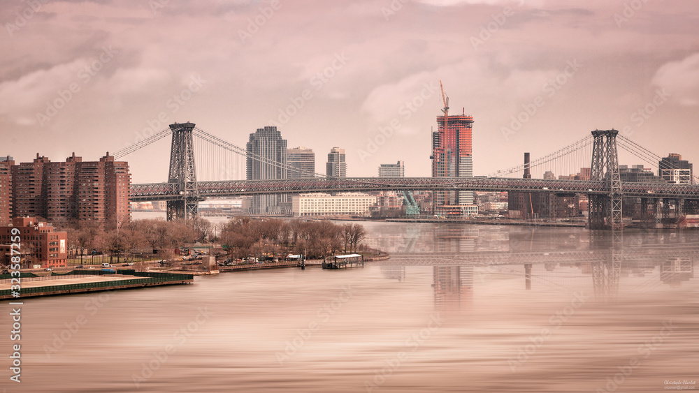 new york u.s.a pont landscape paysage bridge urbain