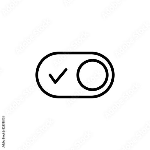 Simple switch line icon.