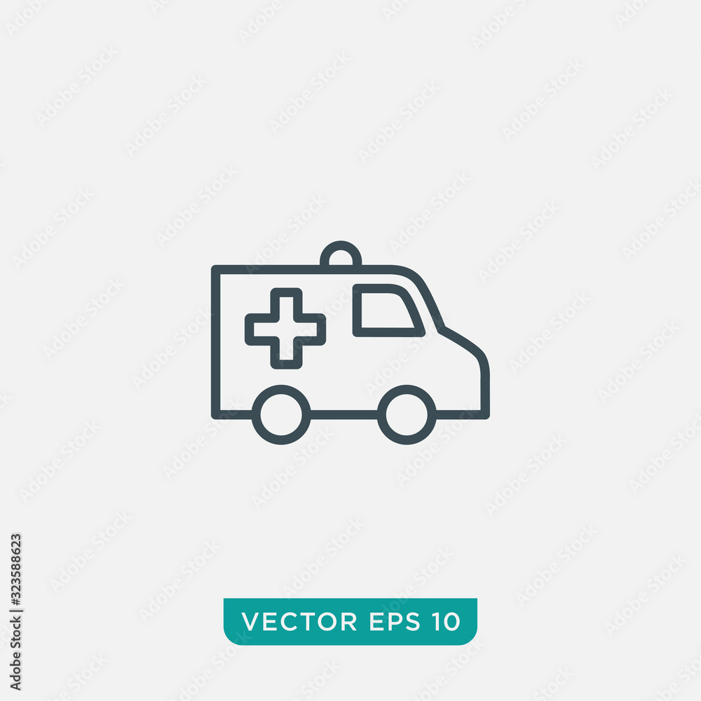 Ambulance Icon Design, Vector EPS10 Ambulance Icon Design, Vector EPS10