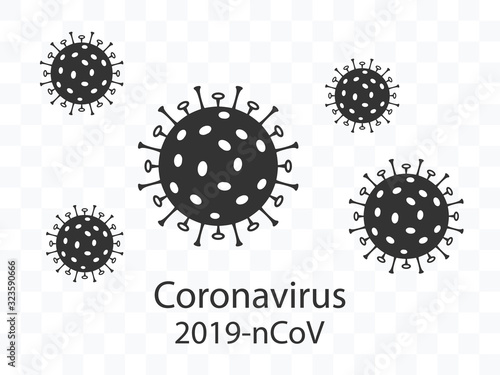 Coronavirus, flu icon. Vector illustration, flat design.