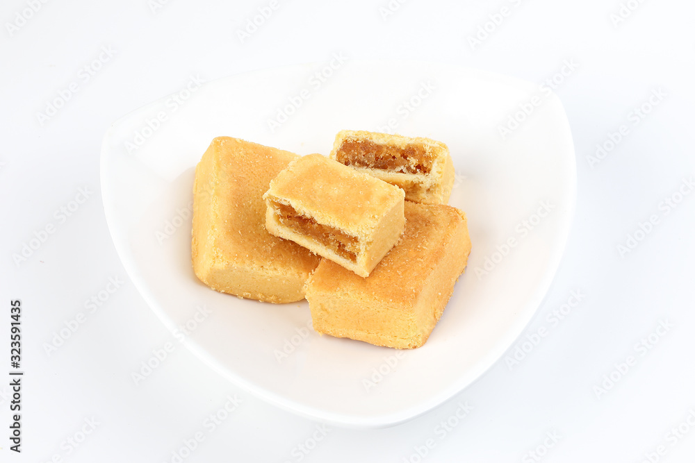 Chinese Taiwanese style cake stuffed with pineapple feeling Chinese Taiwanese style cake stuffed with pineapple feeling