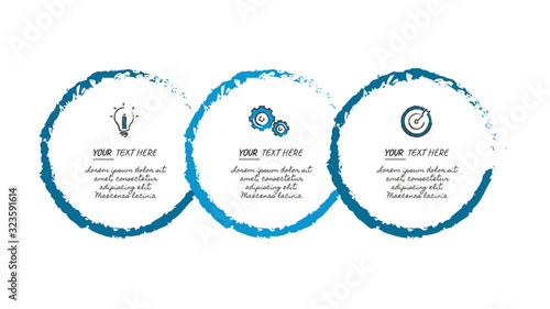 Business data visualization. Process chart. Abstract elements of graph, diagram with steps, options, parts or processes. Vector business template 