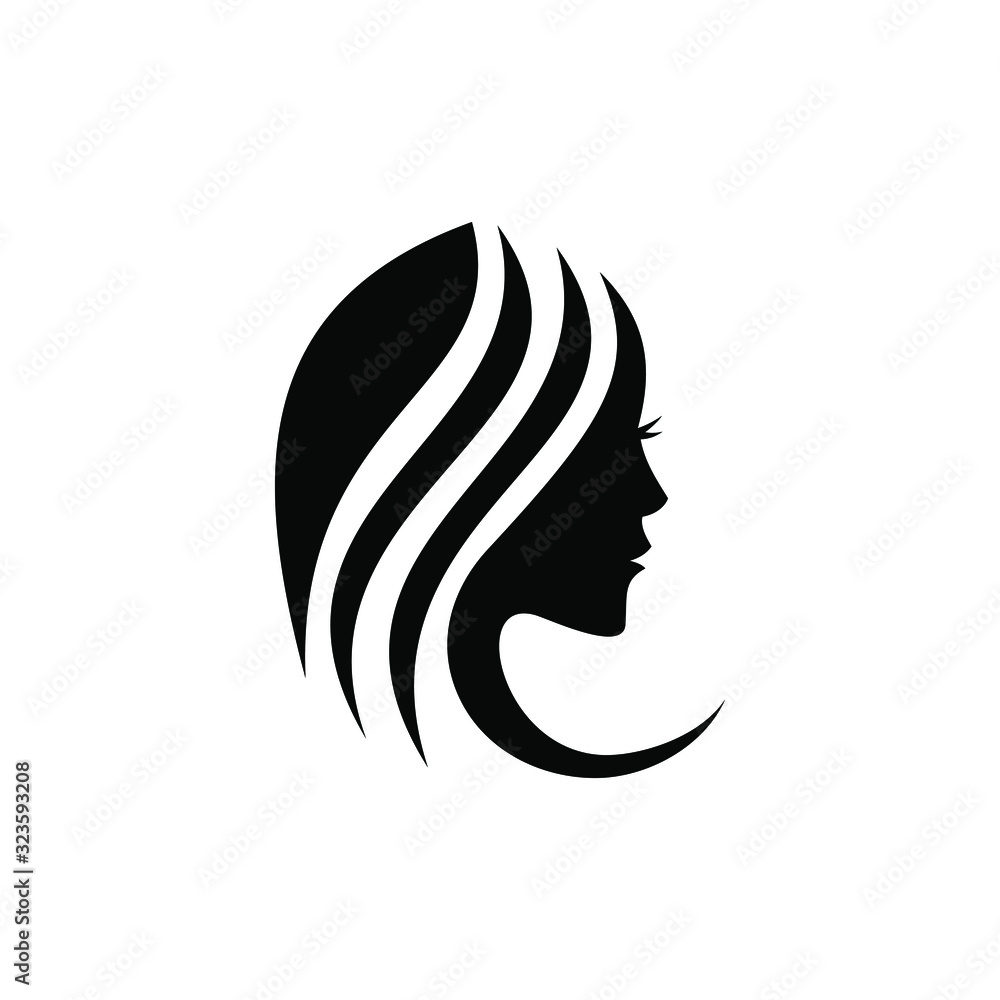 Woman profile beauty illustration vector. women face. silhouette head, face logo isolated. Use for beauty salon, spa, cosmetics design, EPS10 Woman profile beauty illustration vector. women face. silhouette head, face logo isolated. Use for beauty salon, spa, cosmetics design, EPS10