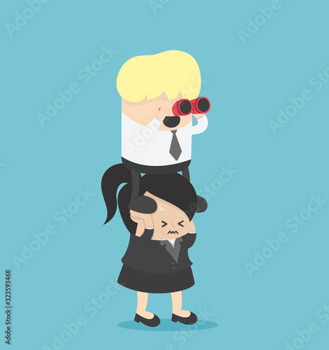 Exploitation of colleagues in the work of business women