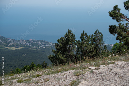 The view of Yalta from the mountain Ai-Petri, Crimea photo