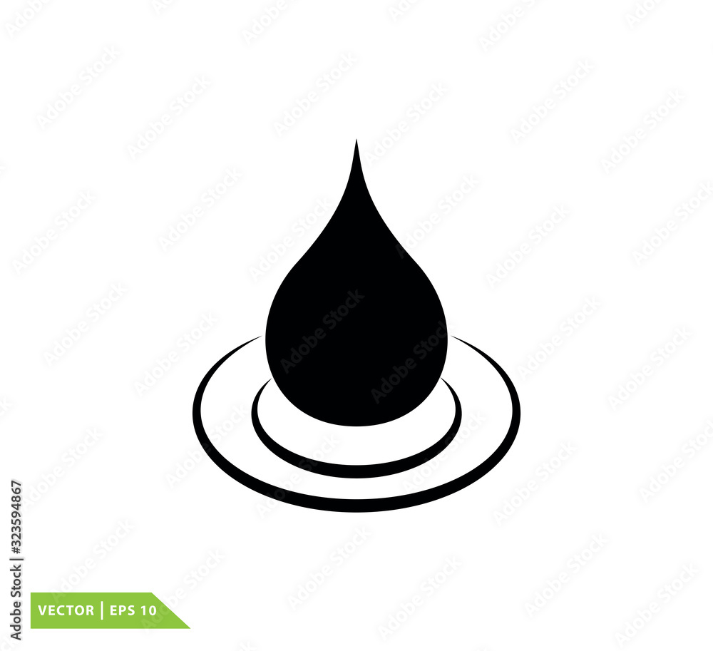 Drop water icon vector logo design template Drop water icon vector logo design template