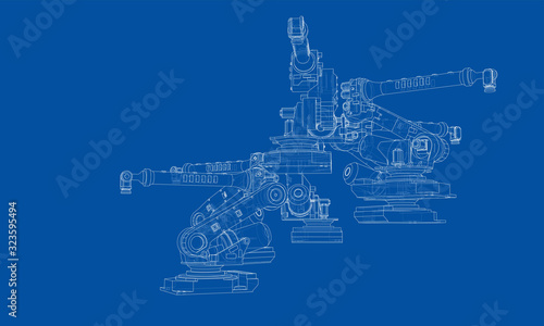 A industral robots manipulators