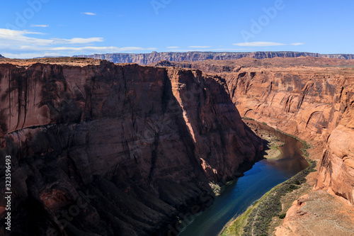 Dirty Green River Water in the Glen Canyon, Arizona, USA