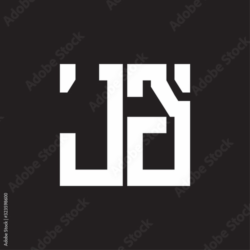 JG Logo with squere shape design template