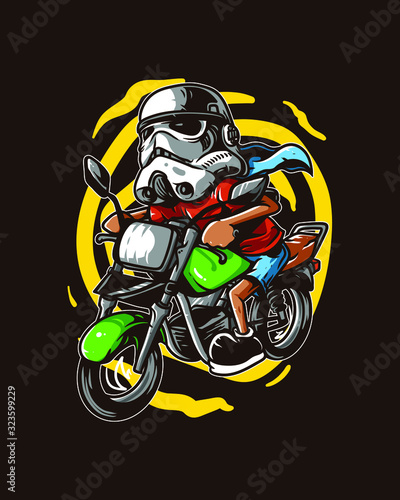 motocross rider on a motorcycle