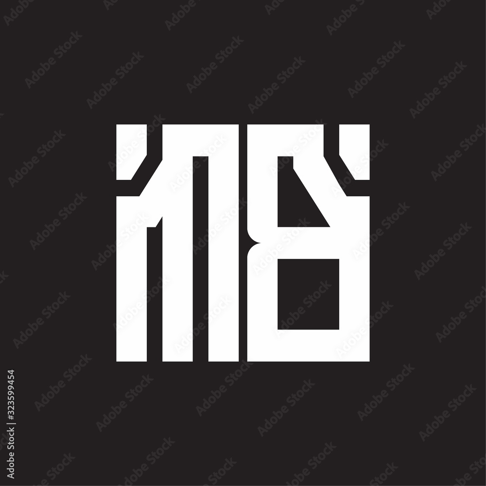 MB Logo with squere shape design template