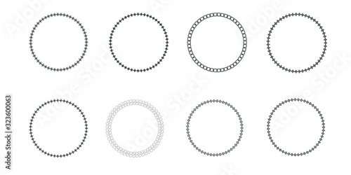 Vintage labels in the frame. Decorative frames labels in retro style. Set of vector images