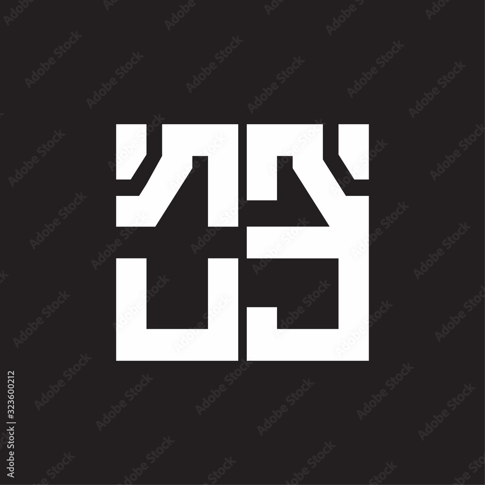 OE Logo with squere shape design template OE Logo with squere shape design template