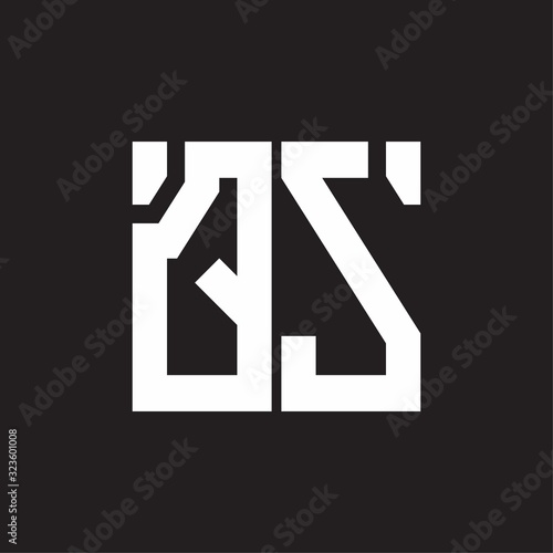 QS Logo with squere shape design template