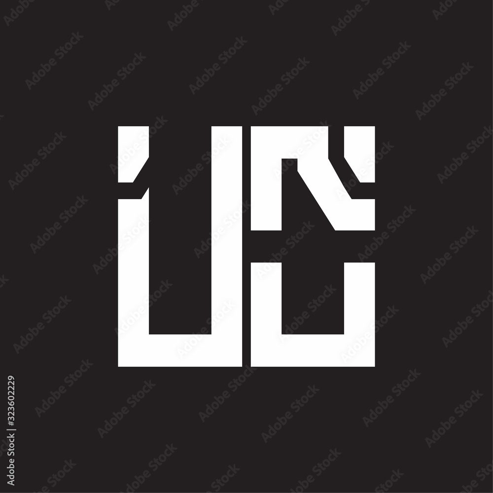 UO Logo with squere shape design template UO Logo with squere shape design template