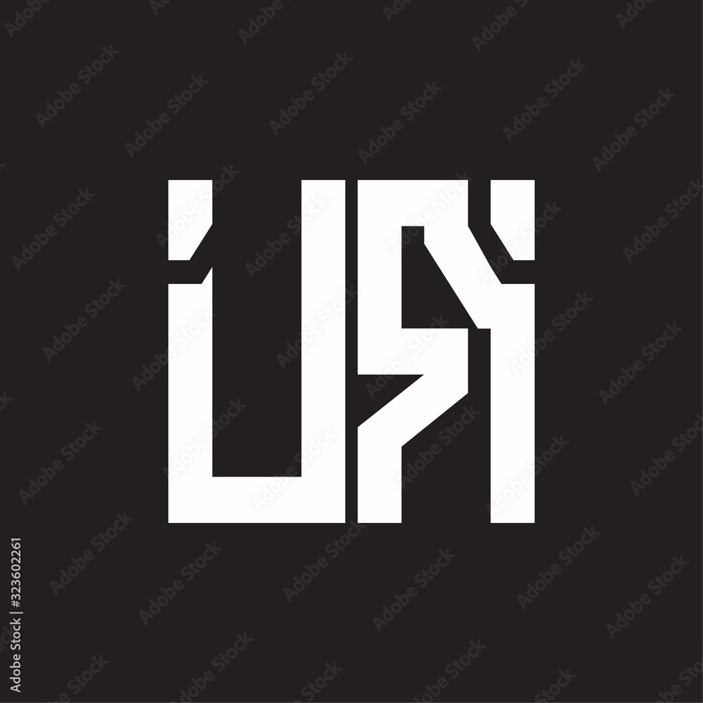 Fototapeta premium UR Logo with squere shape design template