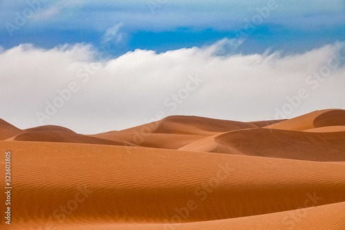 Sand Dunes in Wahiba Sands Desert, Oman © FootageLab