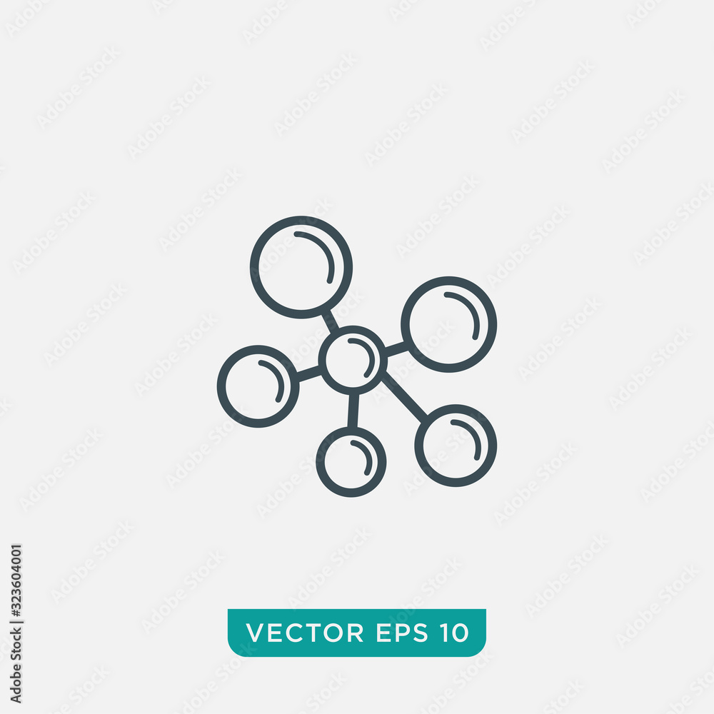Molecule Icon Design, Vector EPS10 Molecule Icon Design, Vector EPS10