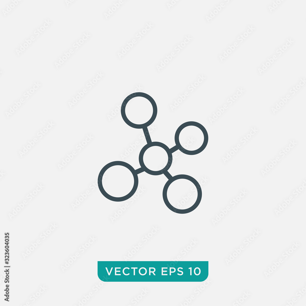Molecule Icon Design, Vector EPS10 Molecule Icon Design, Vector EPS10