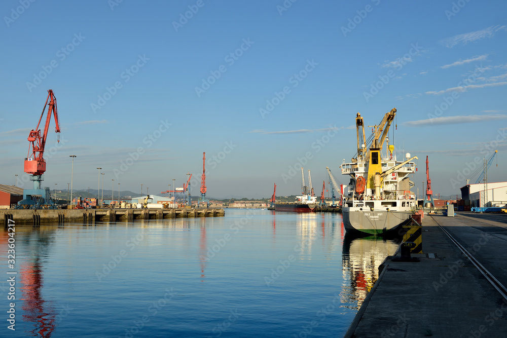 Port of Bilbao, Biscay, Basque Country, Euskadi, Spain, Europe,