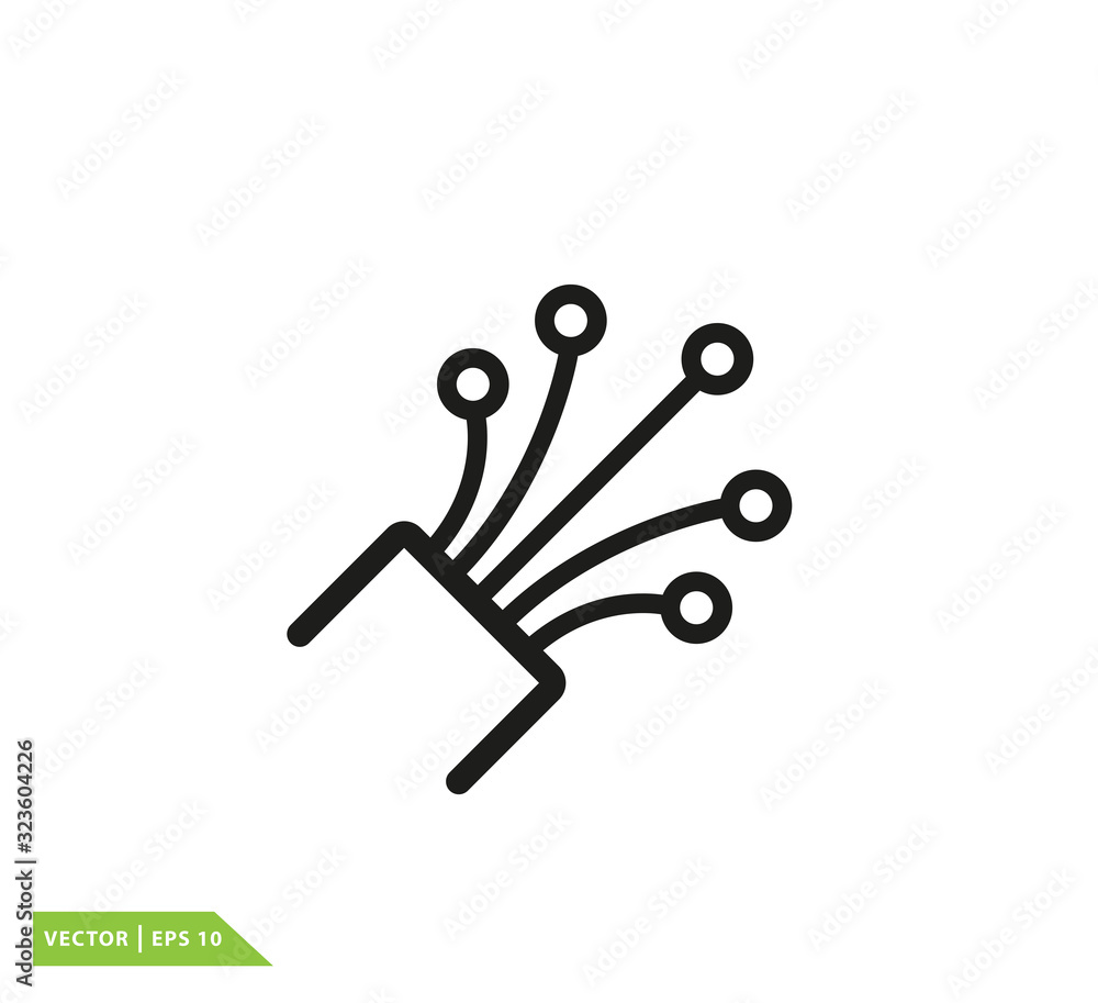 Fiber Optic Cable Icon Vector Design Template Stock Vector Adobe Stock