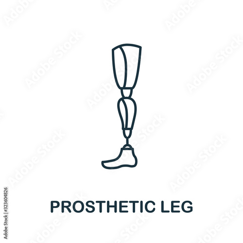 Leg Protrusion icon. Simple line element Leg Protrusion symbol for templates, web design and infographics