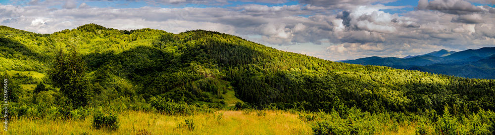panorama of the Carpathian mountains panorama of the Carpathian mountains