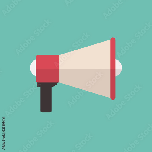 speaker icon symbol flat vector illustration