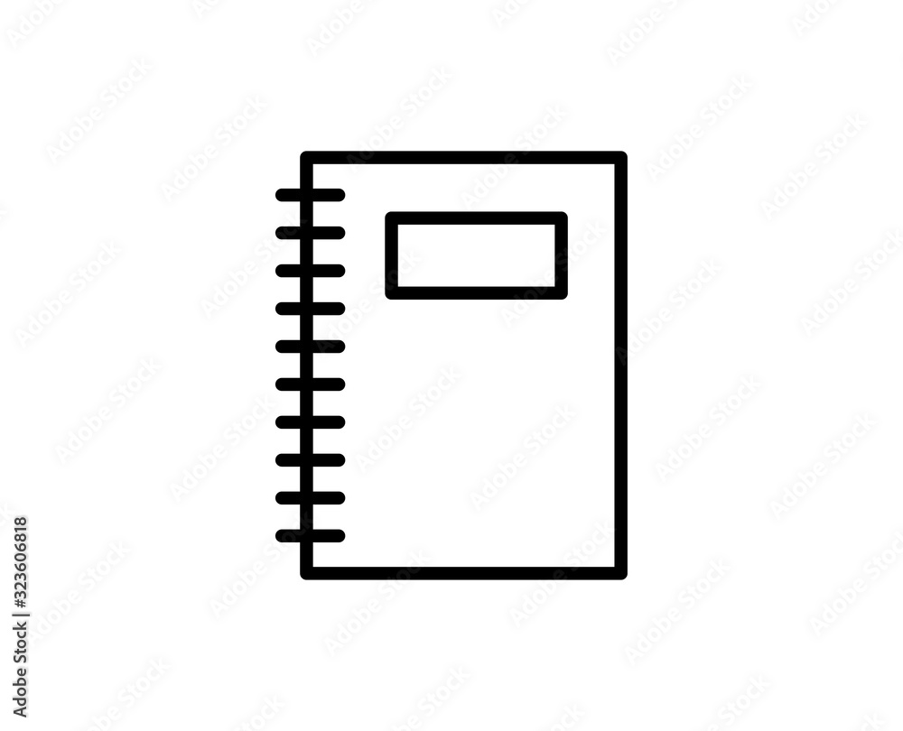 Notebook line icon Notebook line icon
