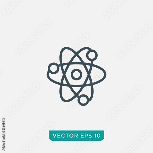 Atom Icon Design, Vector EPS10