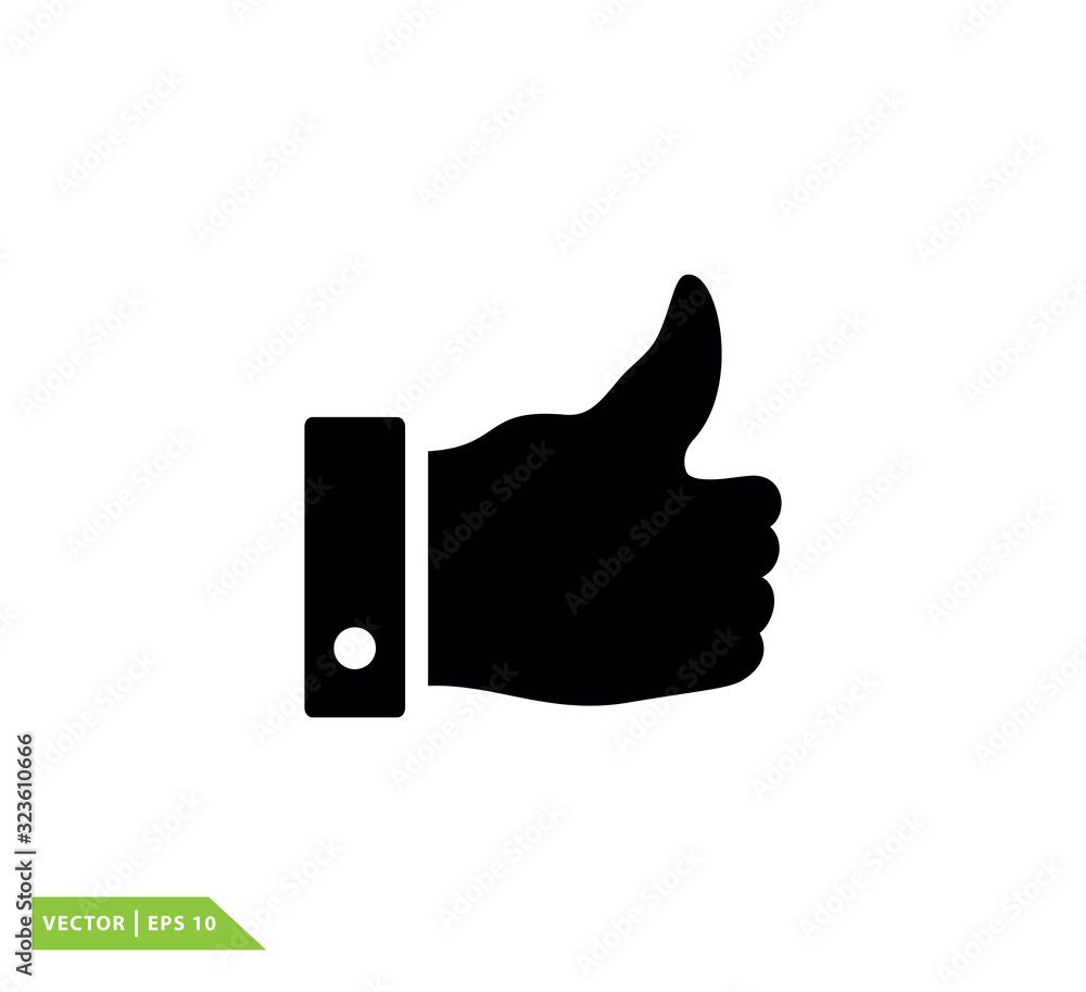 Thumb like icon vector design template Thumb like icon vector design template