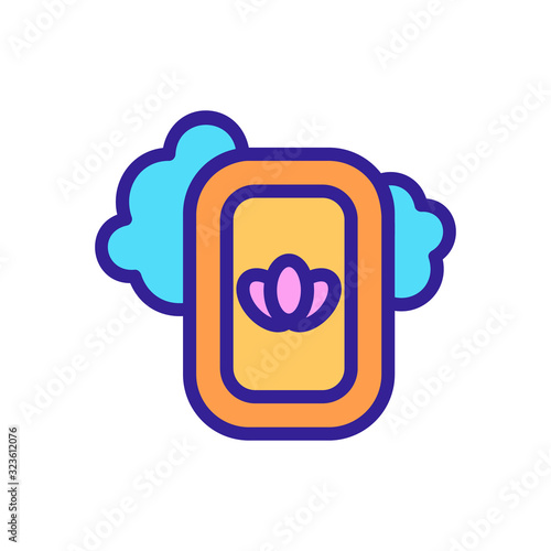 Lavender soap oil icon vector. Thin line sign. Isolated contour symbol illustration