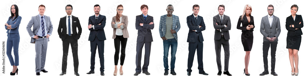 group of successful business people isolated on white group of successful business people isolated on white