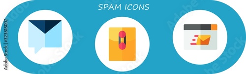 spam icon set