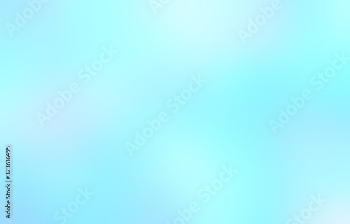 Blue bright defocused backdrop. Air fresh blurred texture. Azure empty background. Clear sky abstract illustration. 